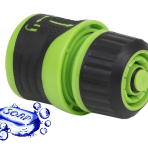 Hose Connector With Water Stop & Lock 1/2"-5/8"